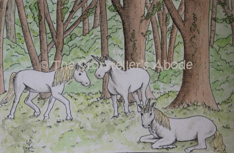 The Unicorn Glade (7" x 5")