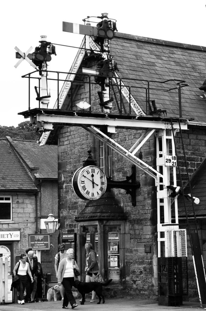 Grosmont Level Crossing, North Yorkshire Moors Railway, UK