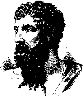Portrait of Aristophanes from bust found near Tusculum